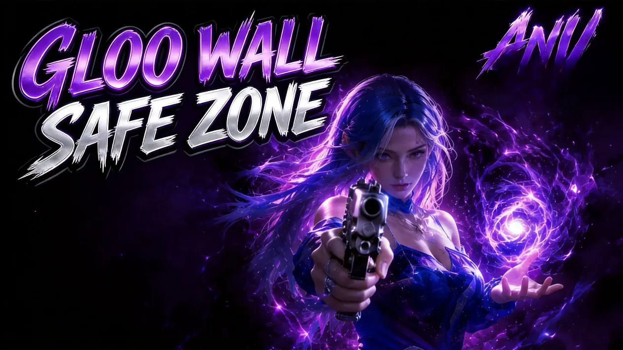 Free Fire squad placing Gloo Wall in safe zone