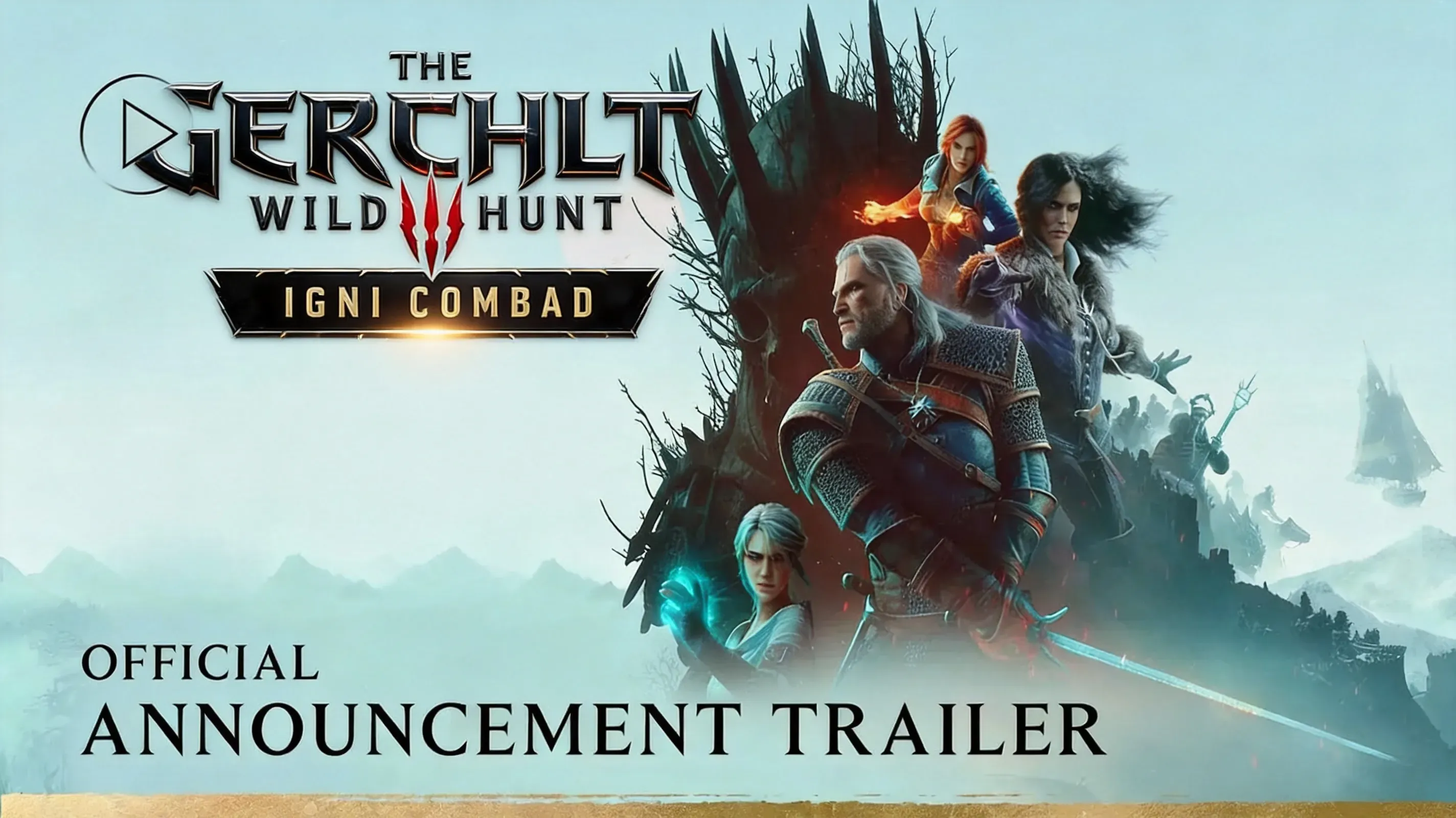 Geralt casting Igni sign in Xbox combat