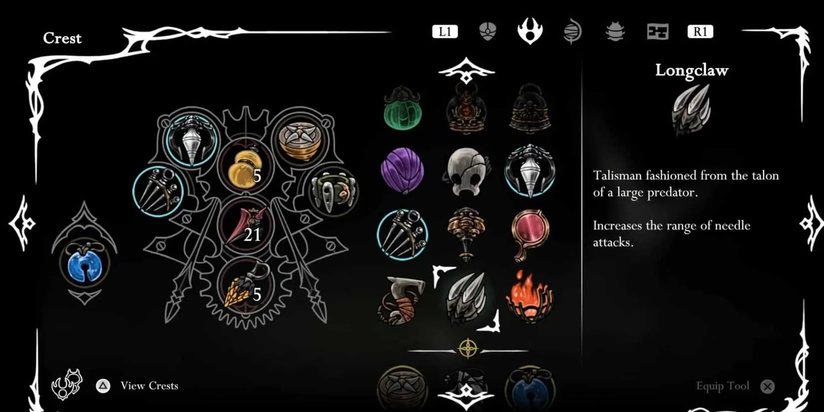 Longclaw tool that increases attack range