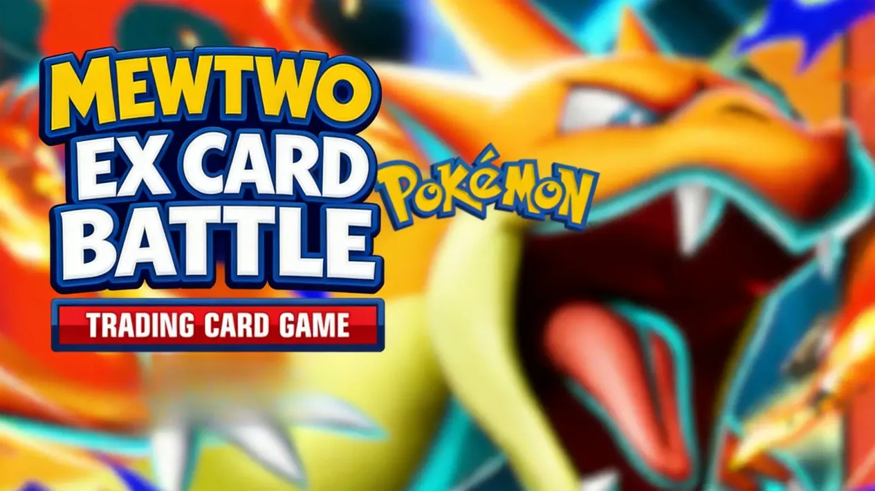 Mewtwo ex TCG Pocket battle gameplay screen