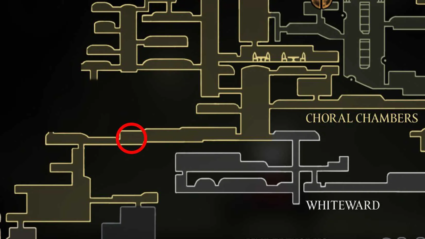 The Choral Chambers map machine in Silksong