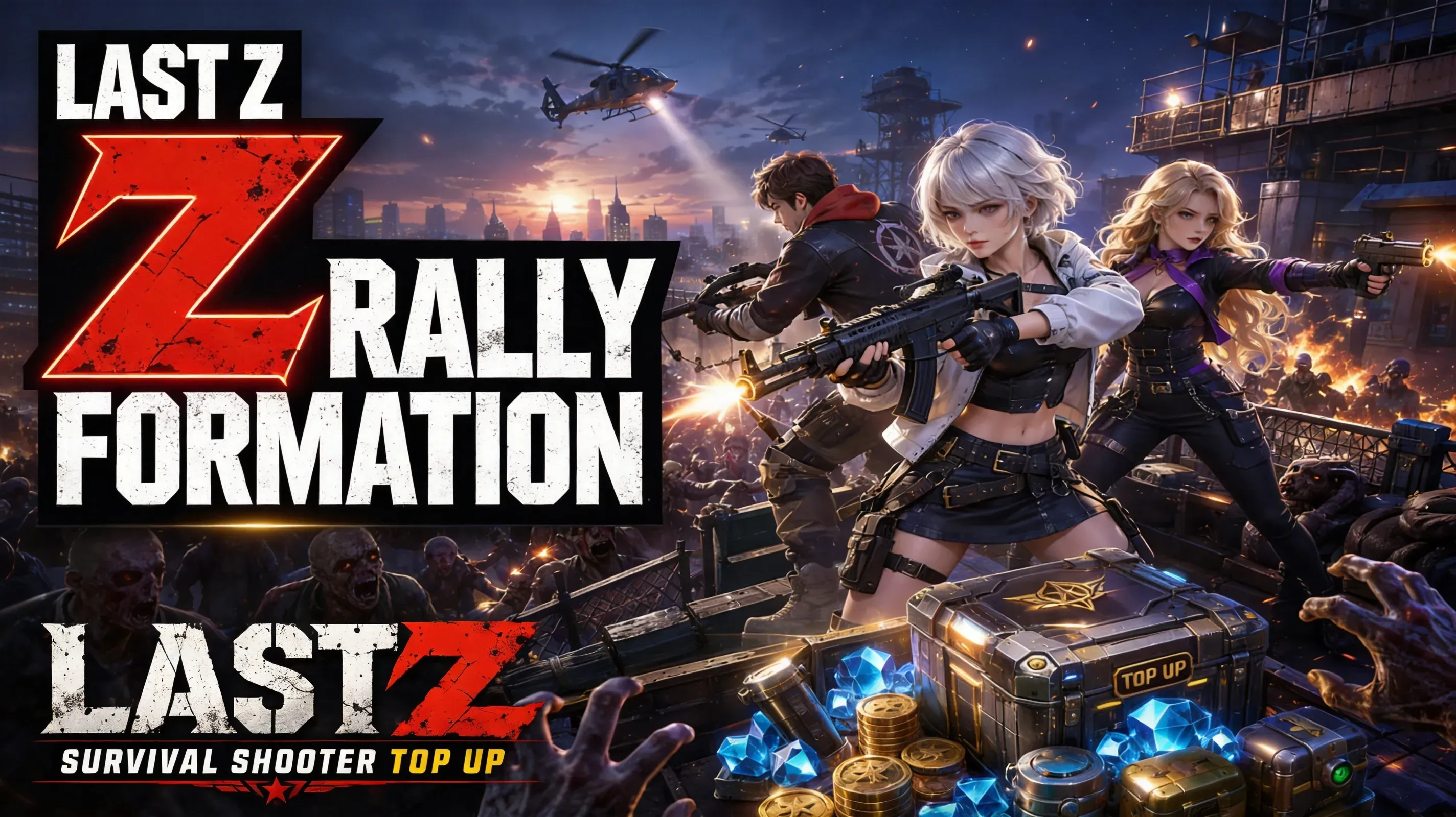 Last Z rally formation setup screen