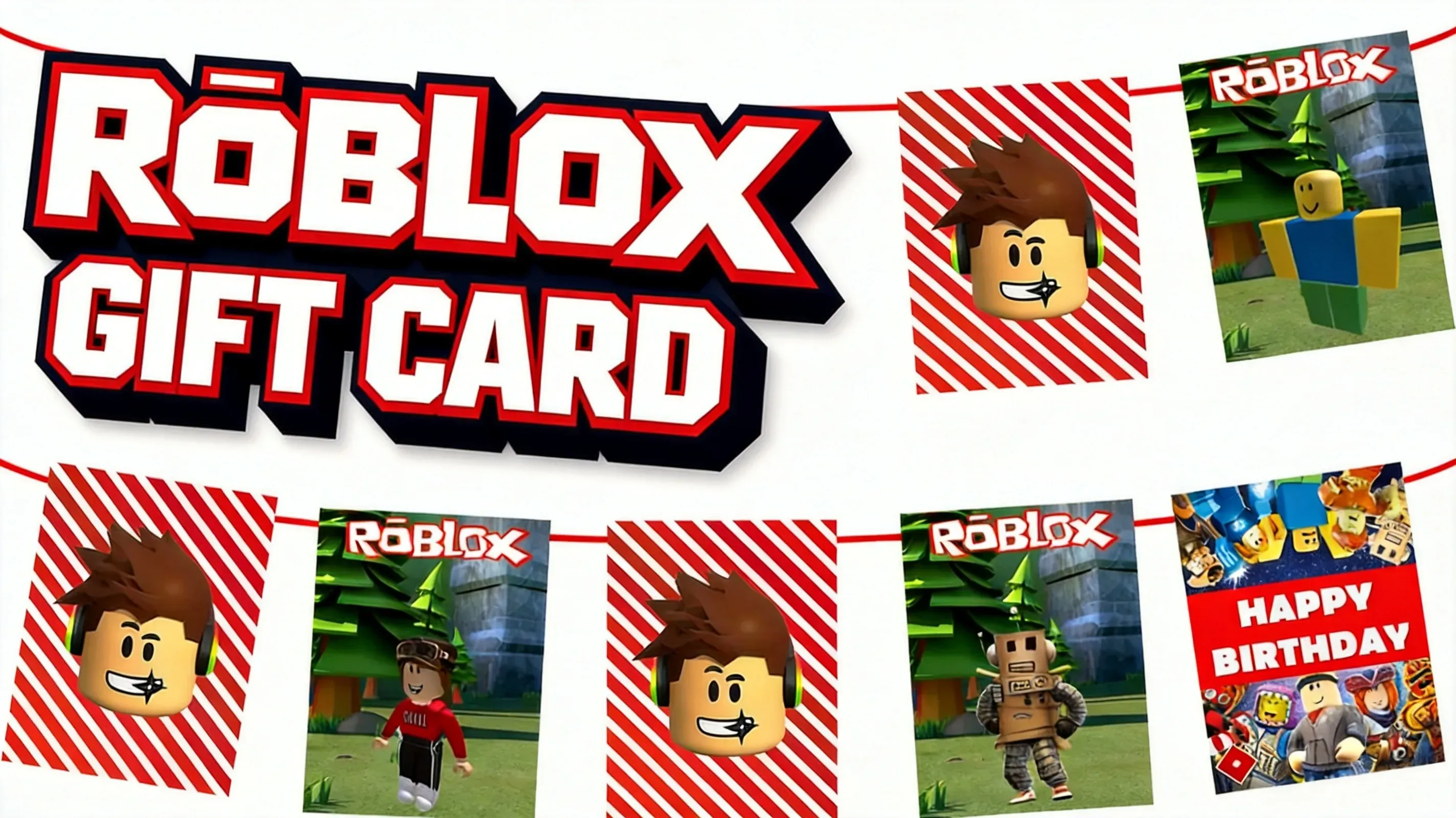 Roblox avatar standing near gift card redemption screen