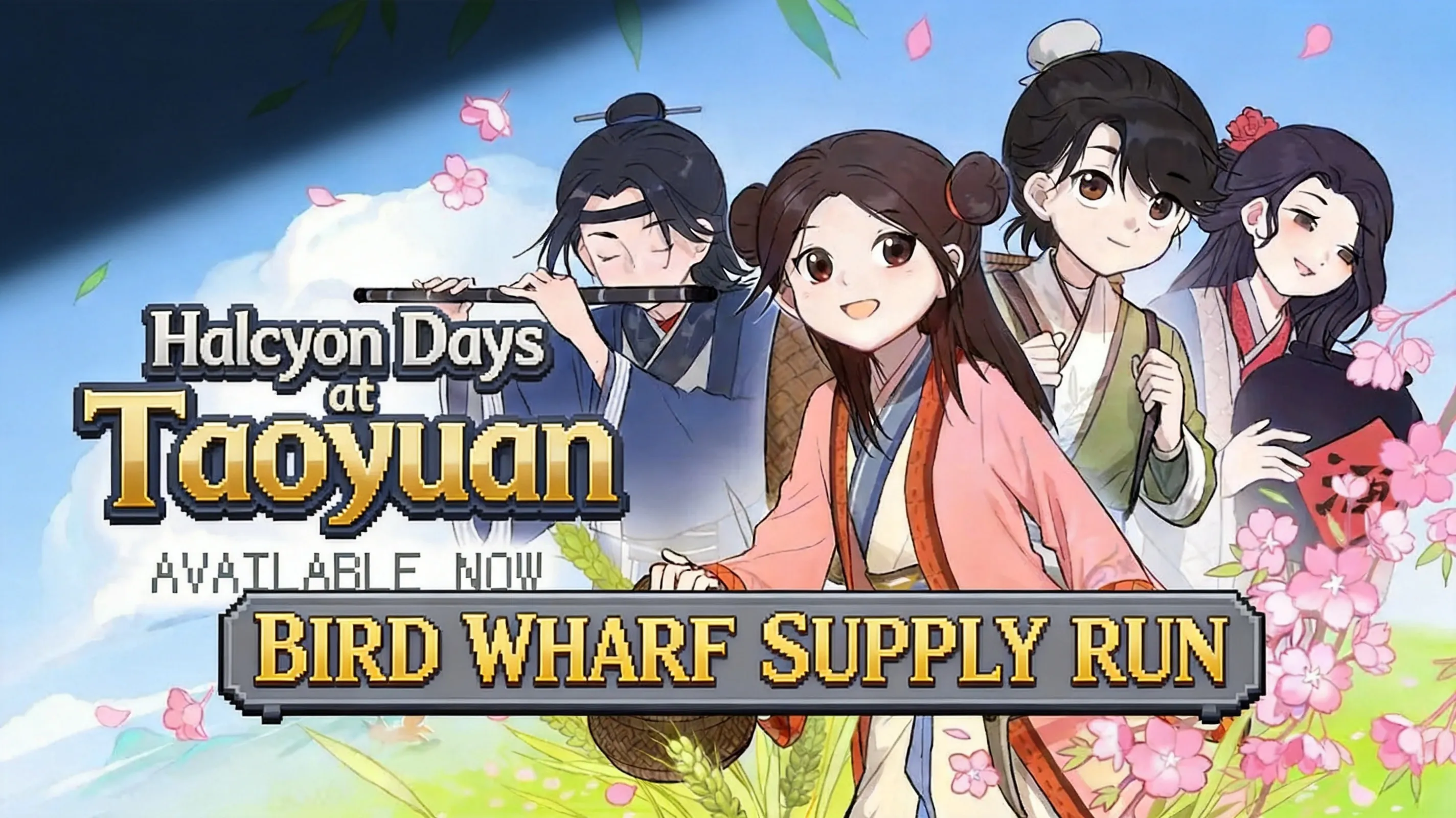 Juan Bird Wharf with placed bird food bags