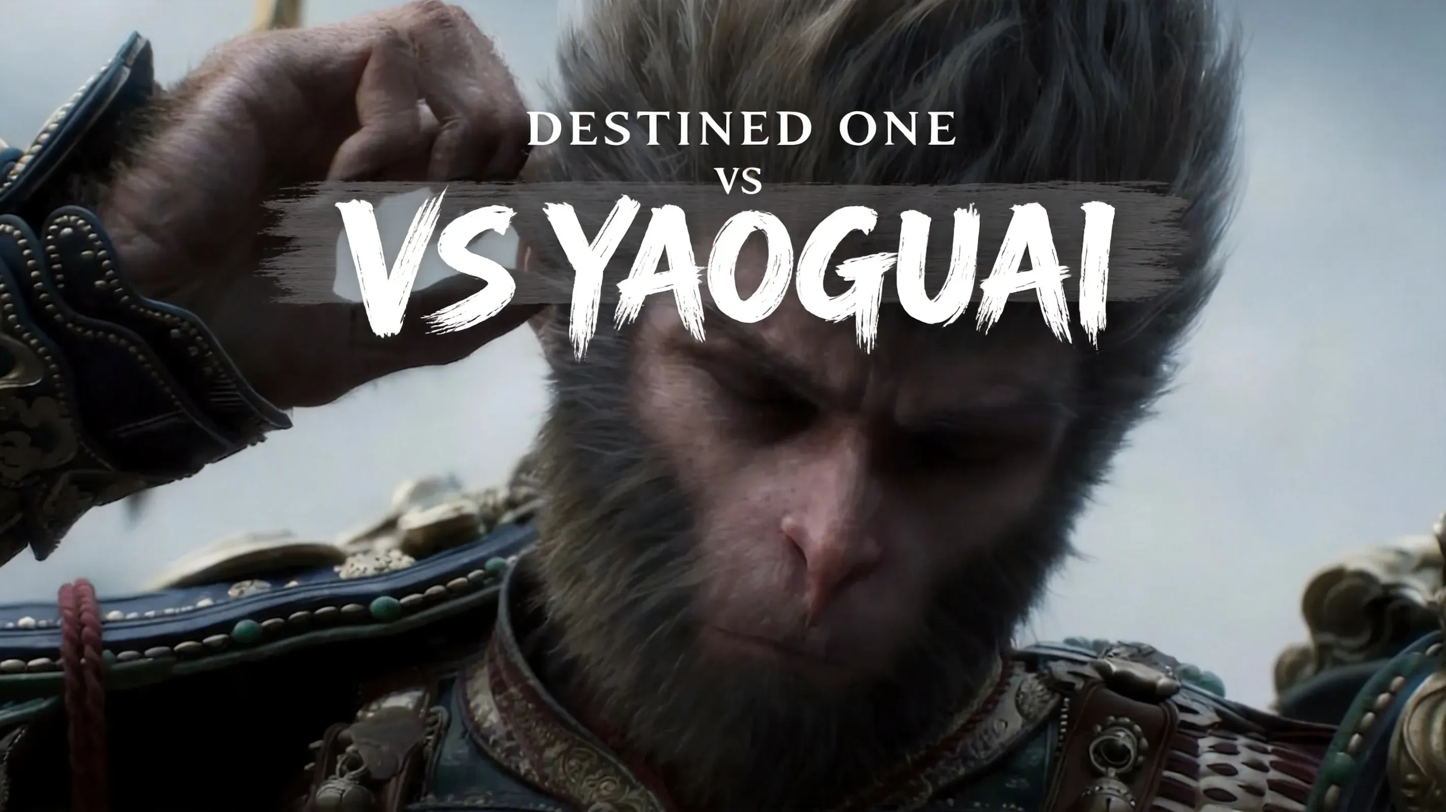 The Destined One facing a Yaoguai boss in misty forest