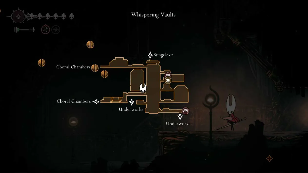 The start of the Pale Oil path in the Whispering Vaults