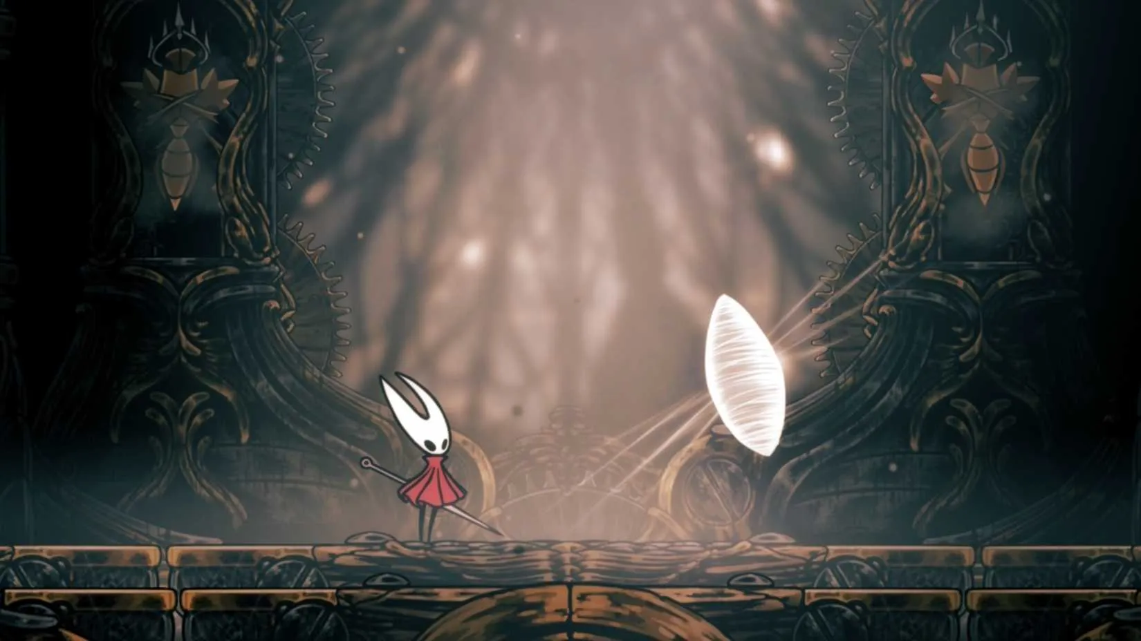 Cogwork Dancers boss room in Hollow Knight Silksong