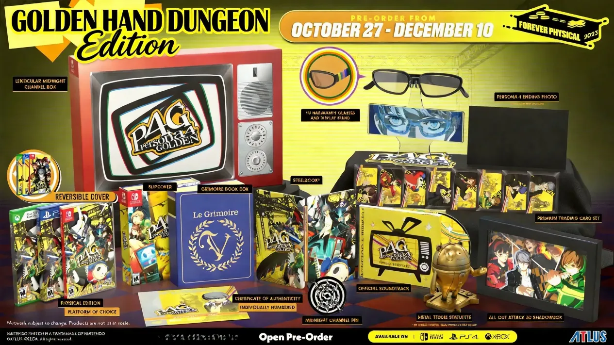 Golden Hand shadow inside Persona 4 dungeon