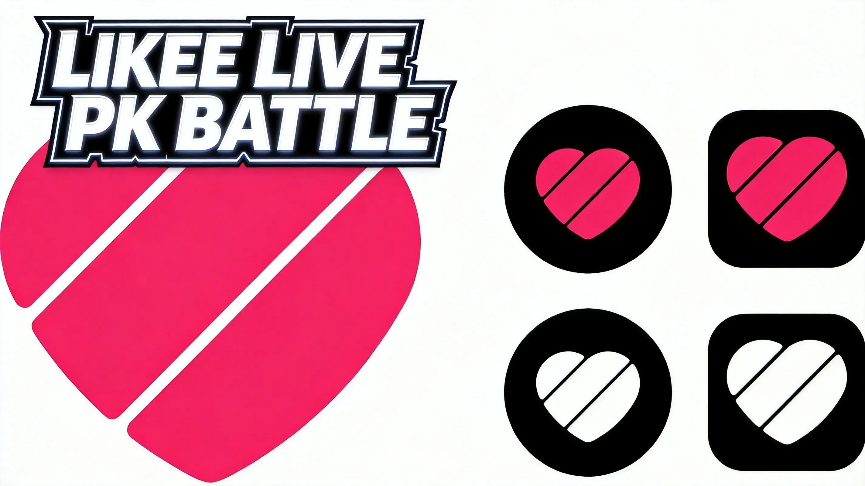 Two Likee creators in live PK battle
