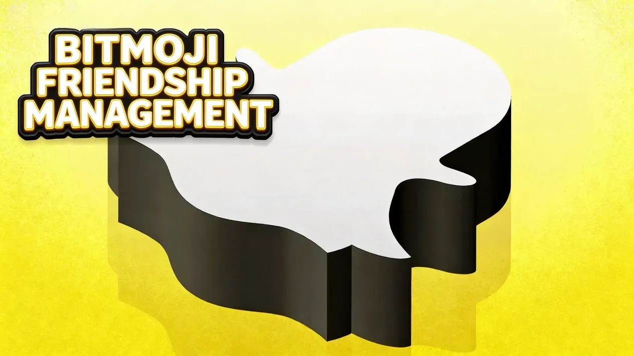 Bitmoji profile friendship management block menu
