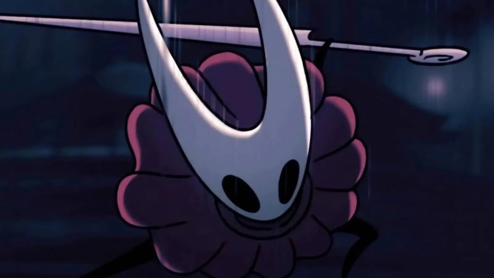 Hornet carrying her Needle in Hollow Knight: Silksong