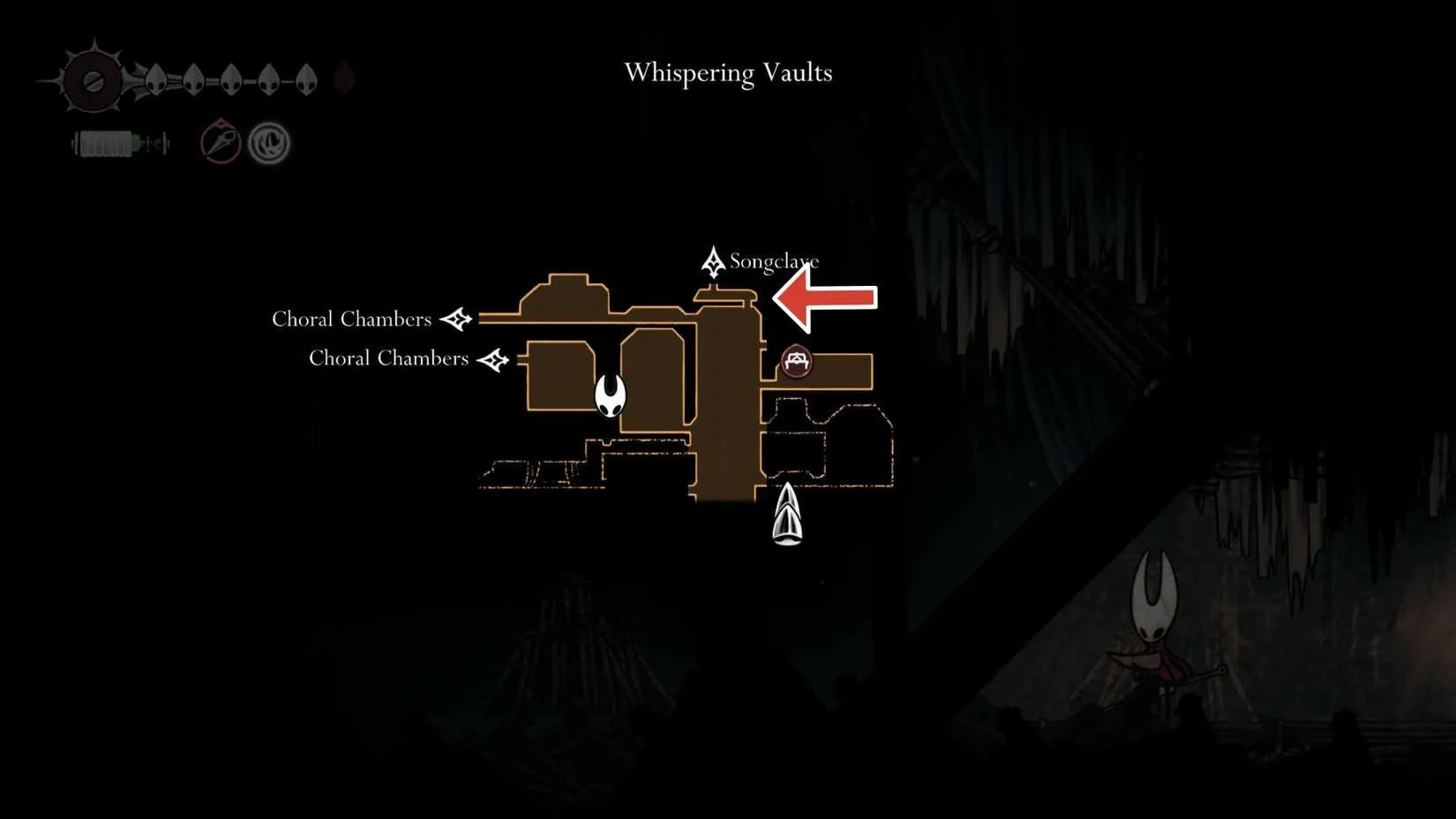 Map location in Whispering Vaults