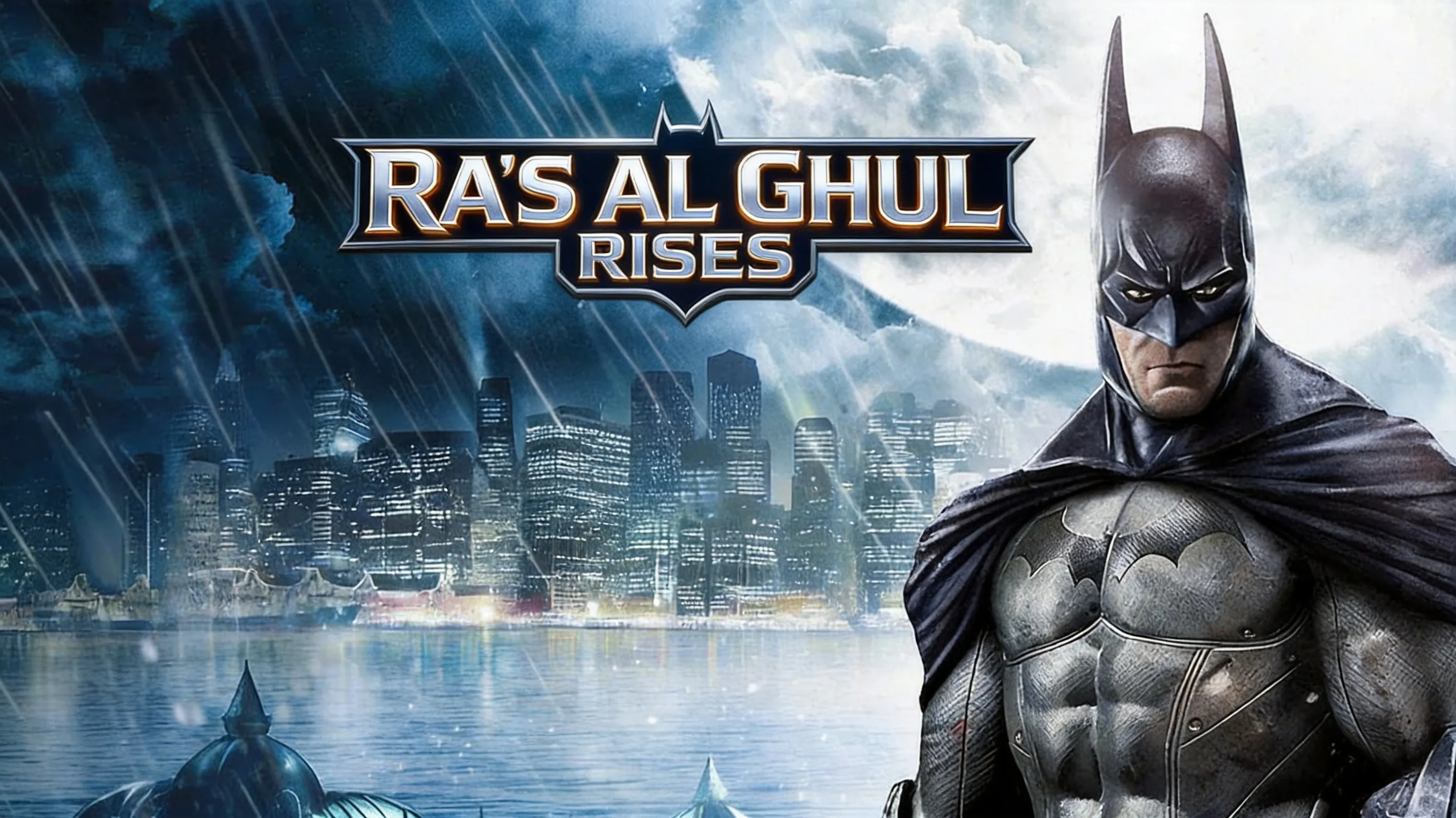 Ra's al Ghul giant sand avatar looms over Batman