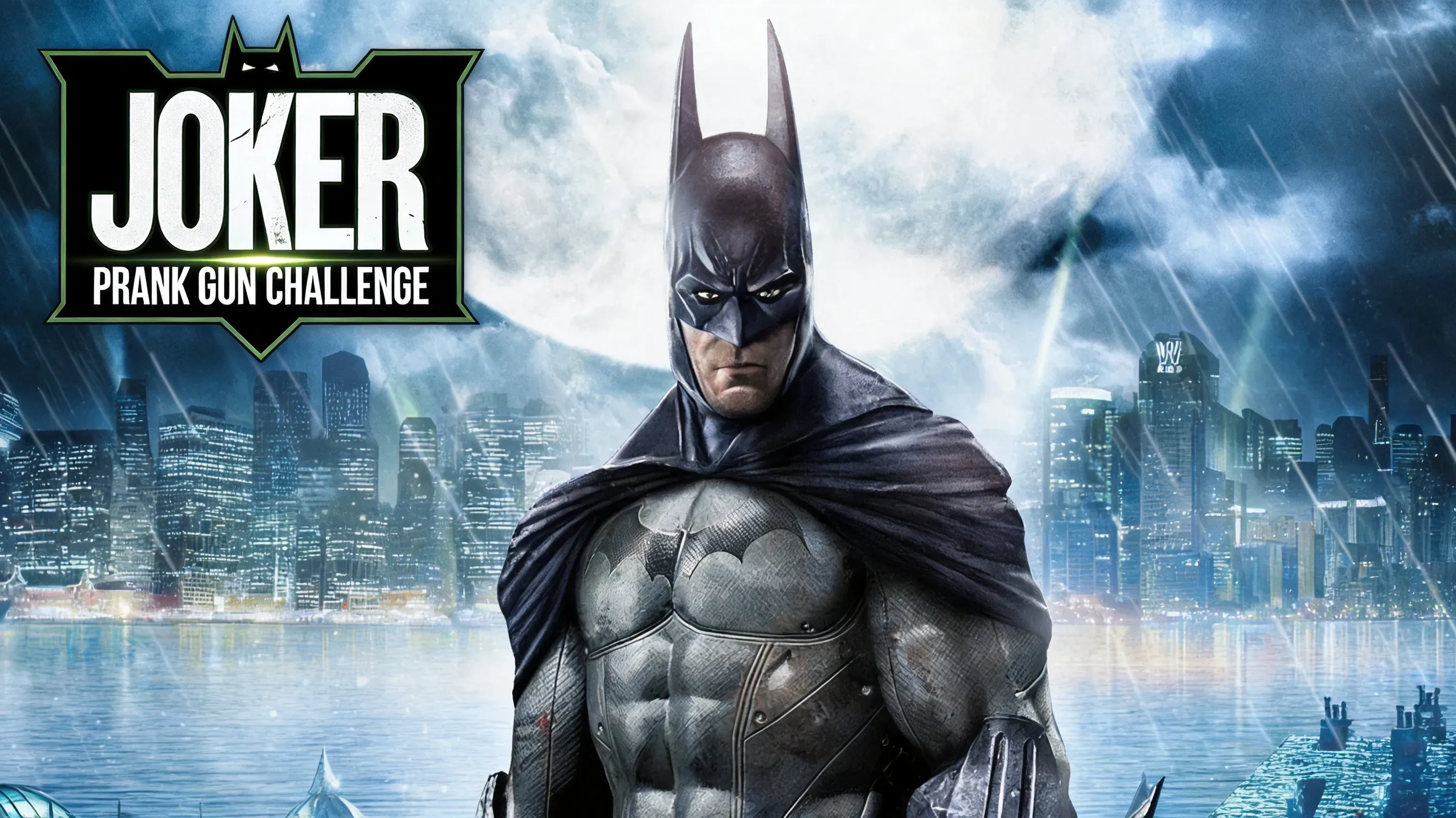 Joker firing Prank Gun at guards in challenge map