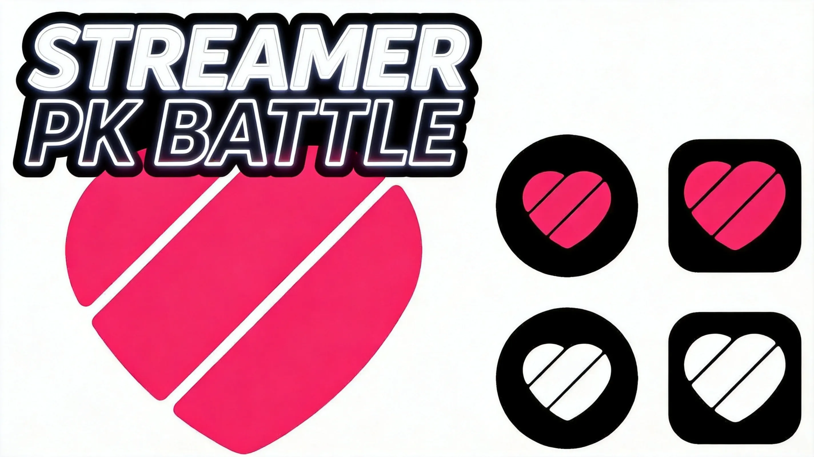 Two animated streamers face off in split-screen PK battle