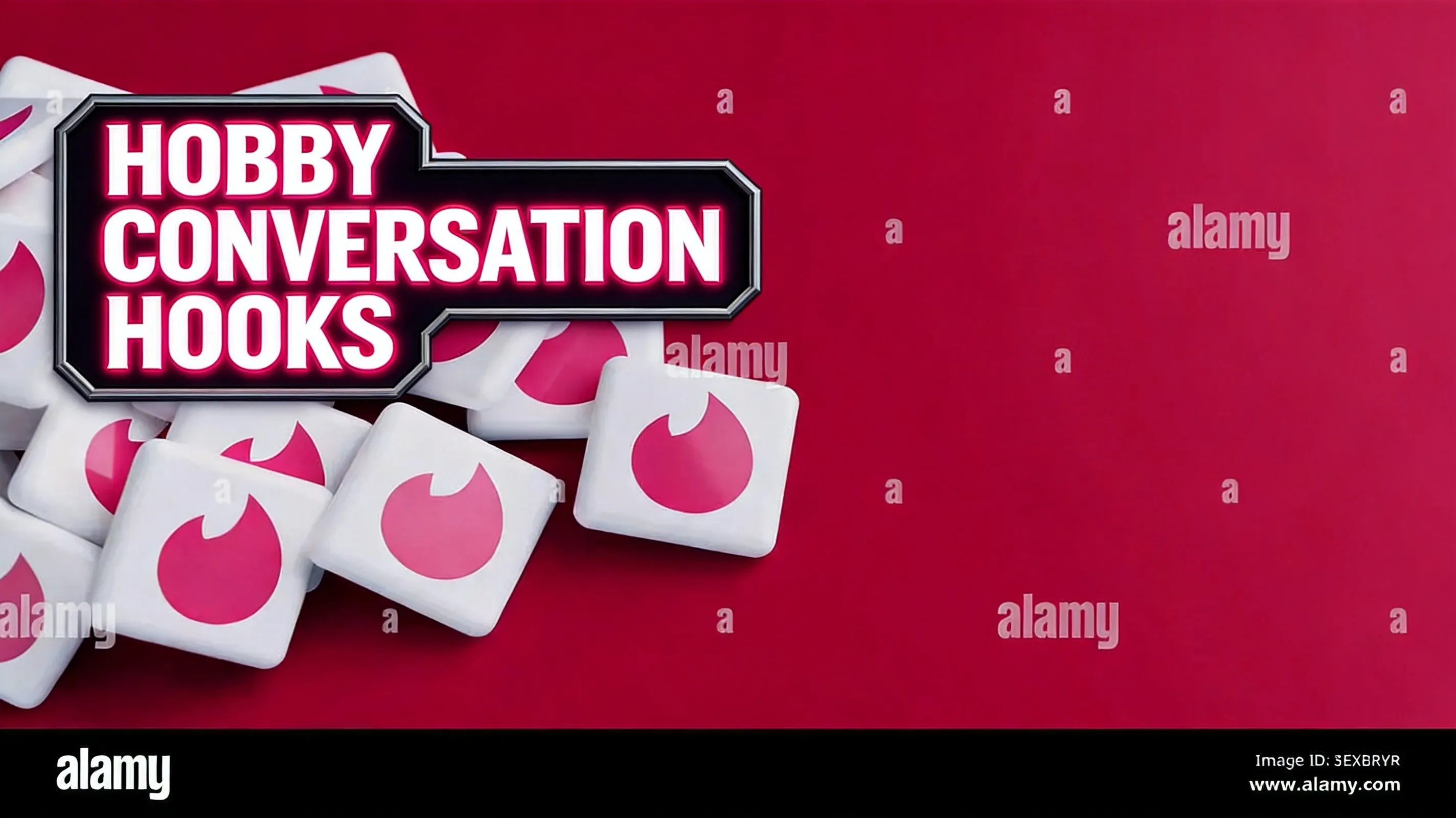 Tinder profile cards showing hobby conversation hooks