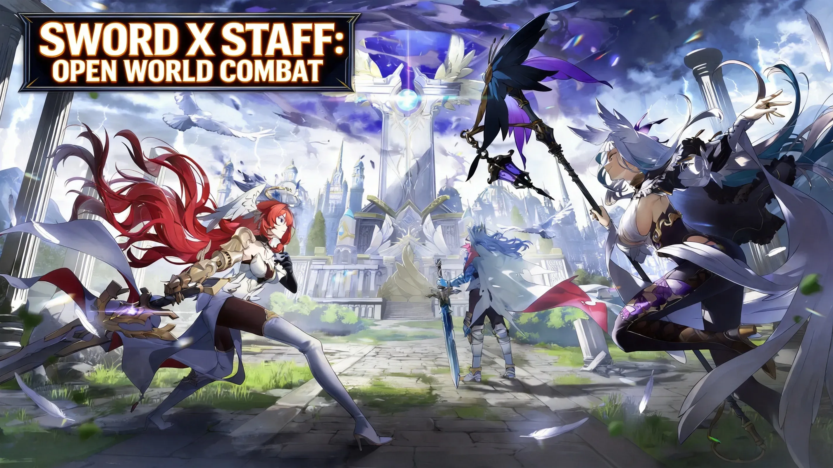 Sword x Staff open world combat gameplay screenshot