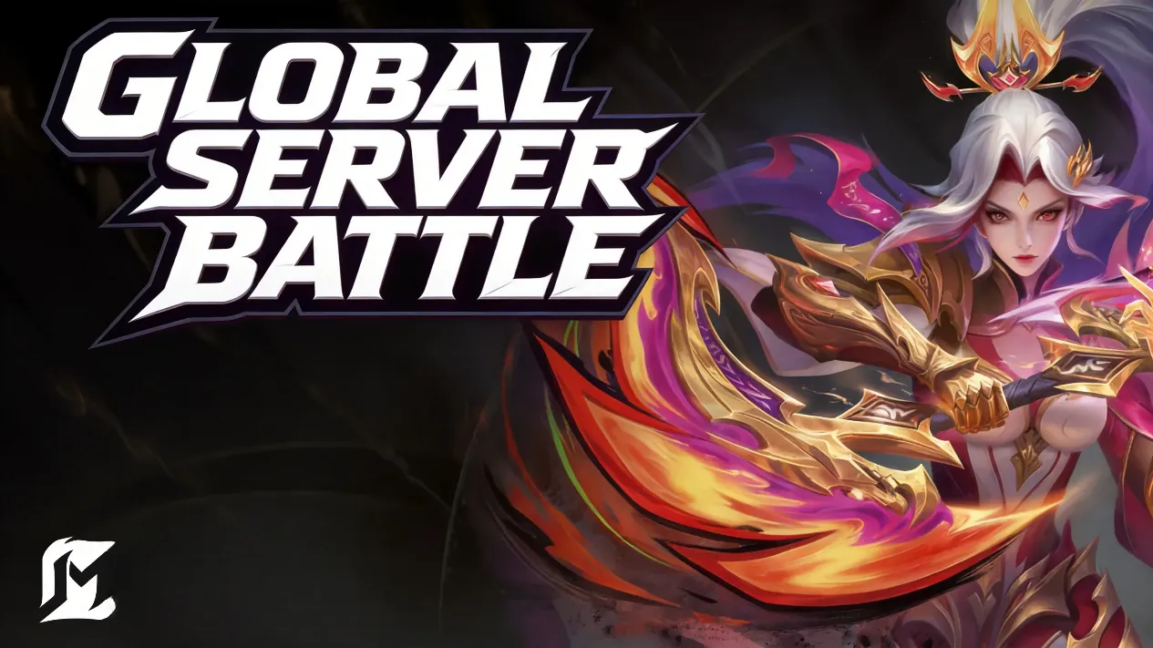 Mobile Legends heroes battling across global and regional server maps