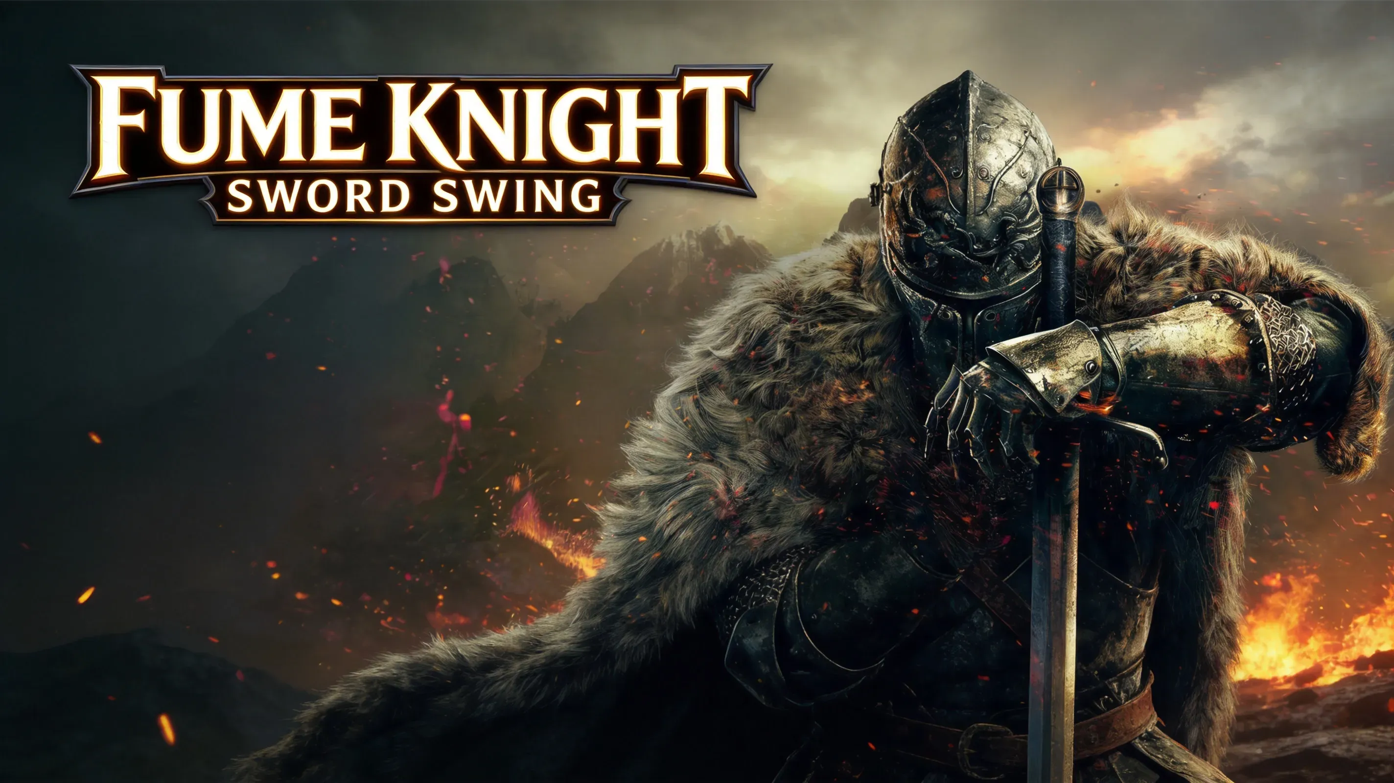 Knight dodging Fume Knight sword swing