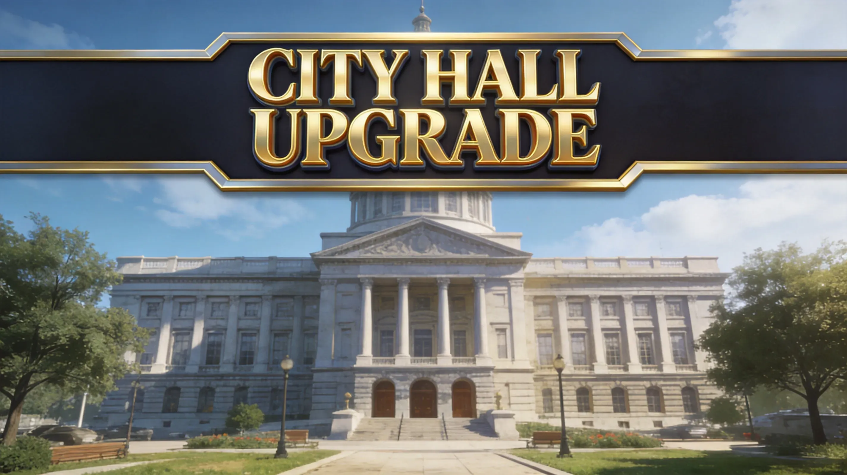 City Hall upgrade screen with prerequisite buildings