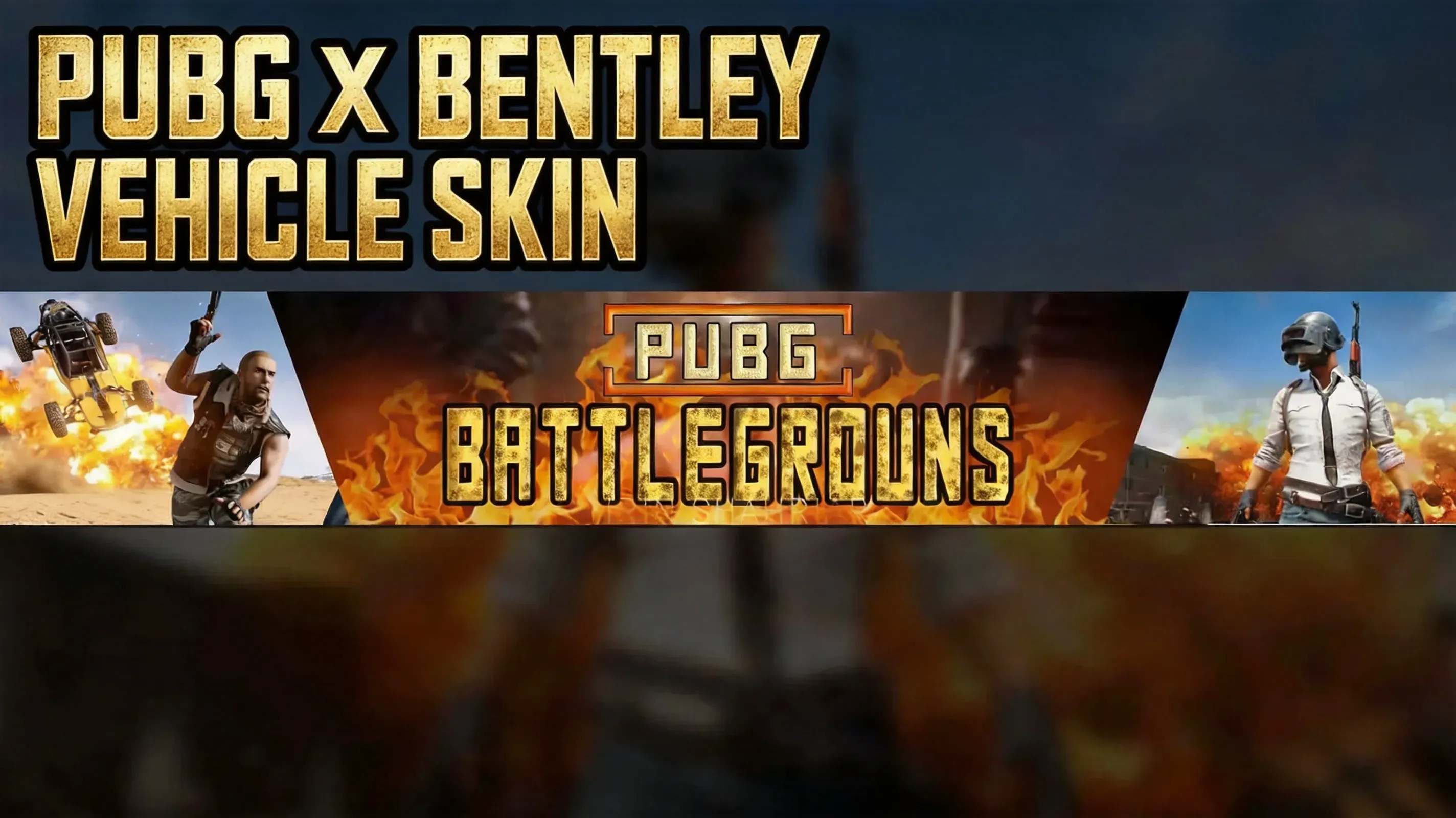 PUBG x Bentley collaboration in-game vehicle skin