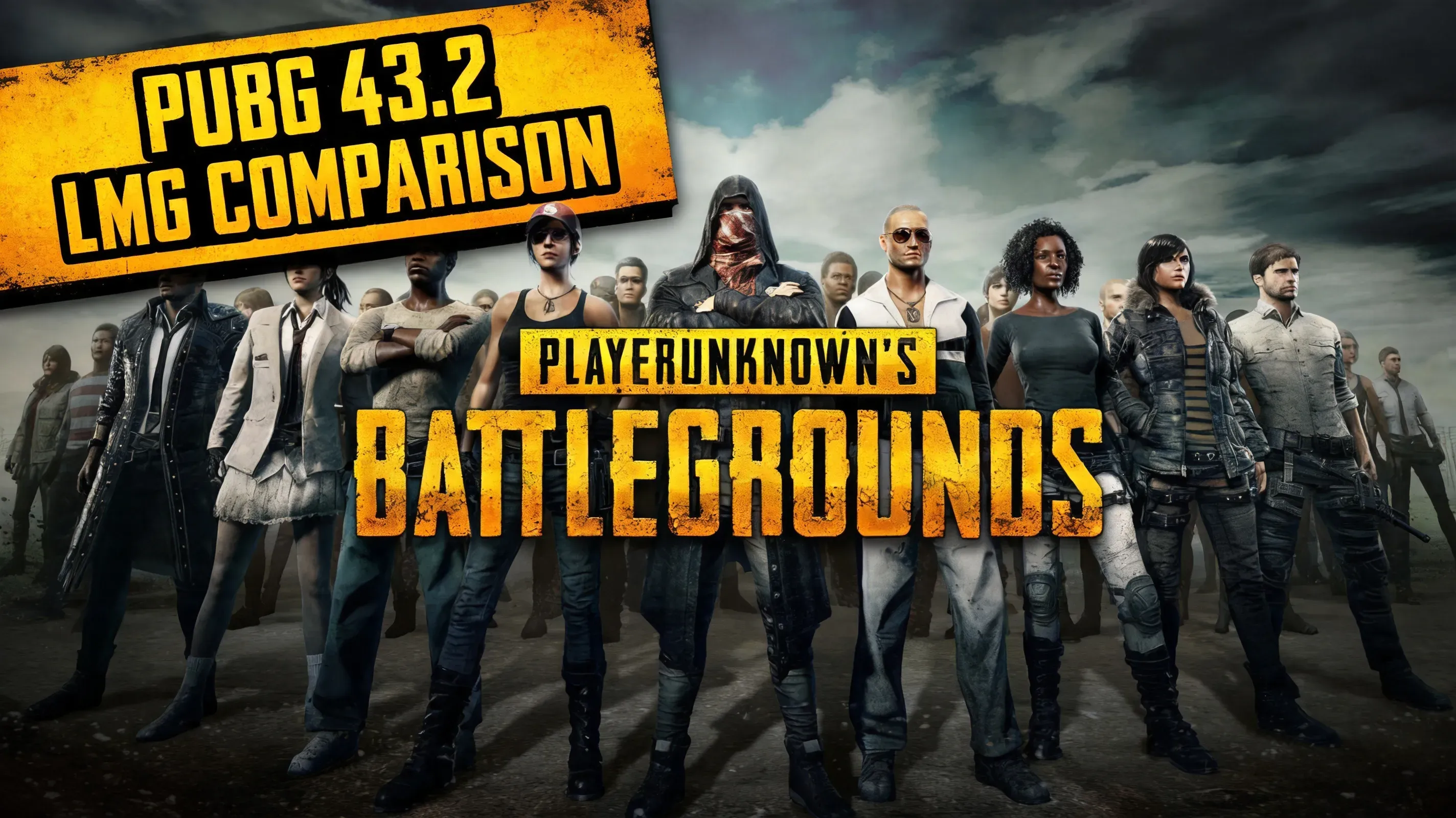 PUBG Update 43.2 LMG gameplay comparison