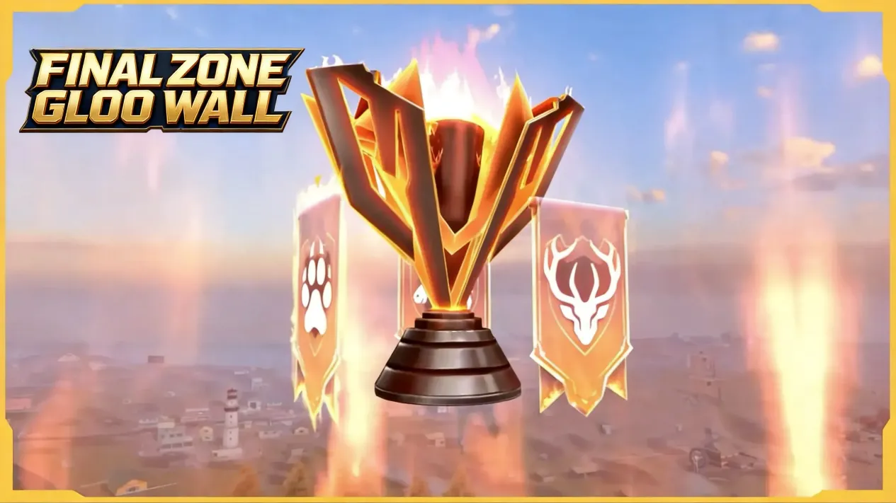 Free Fire squad deploying Gloo Wall in final zone