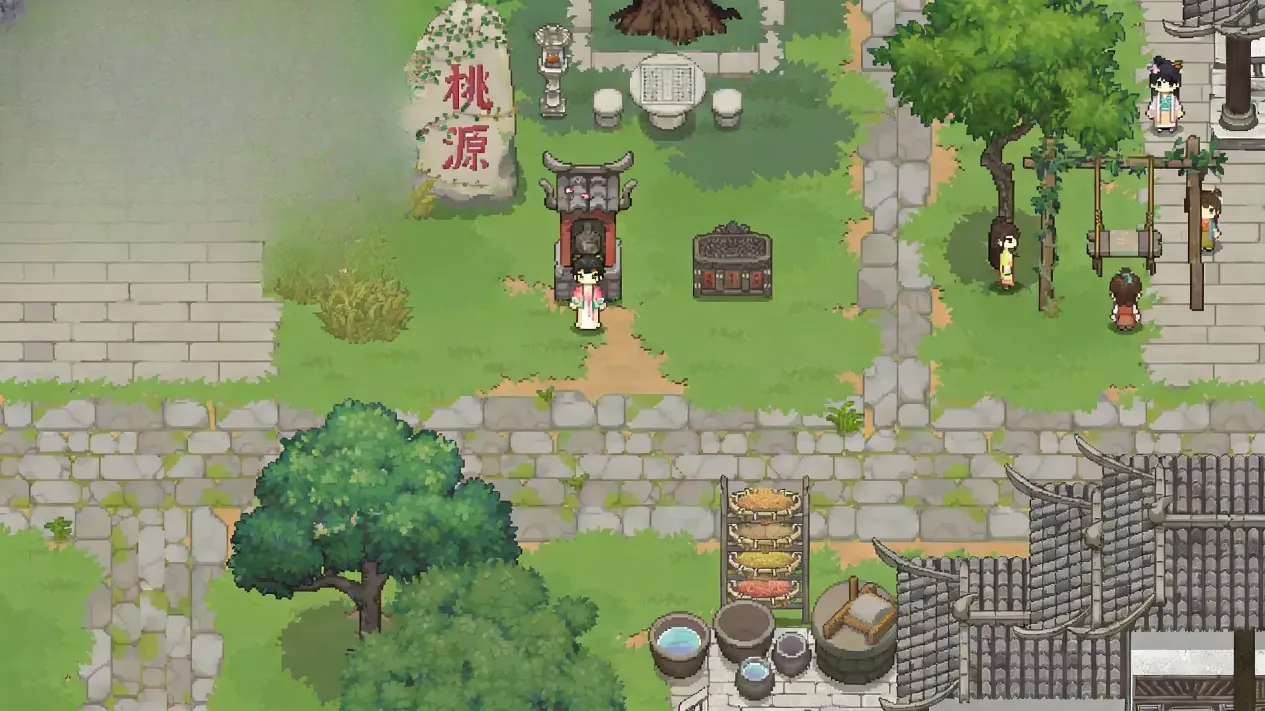 Cozy barn storage with radish spirits and crops