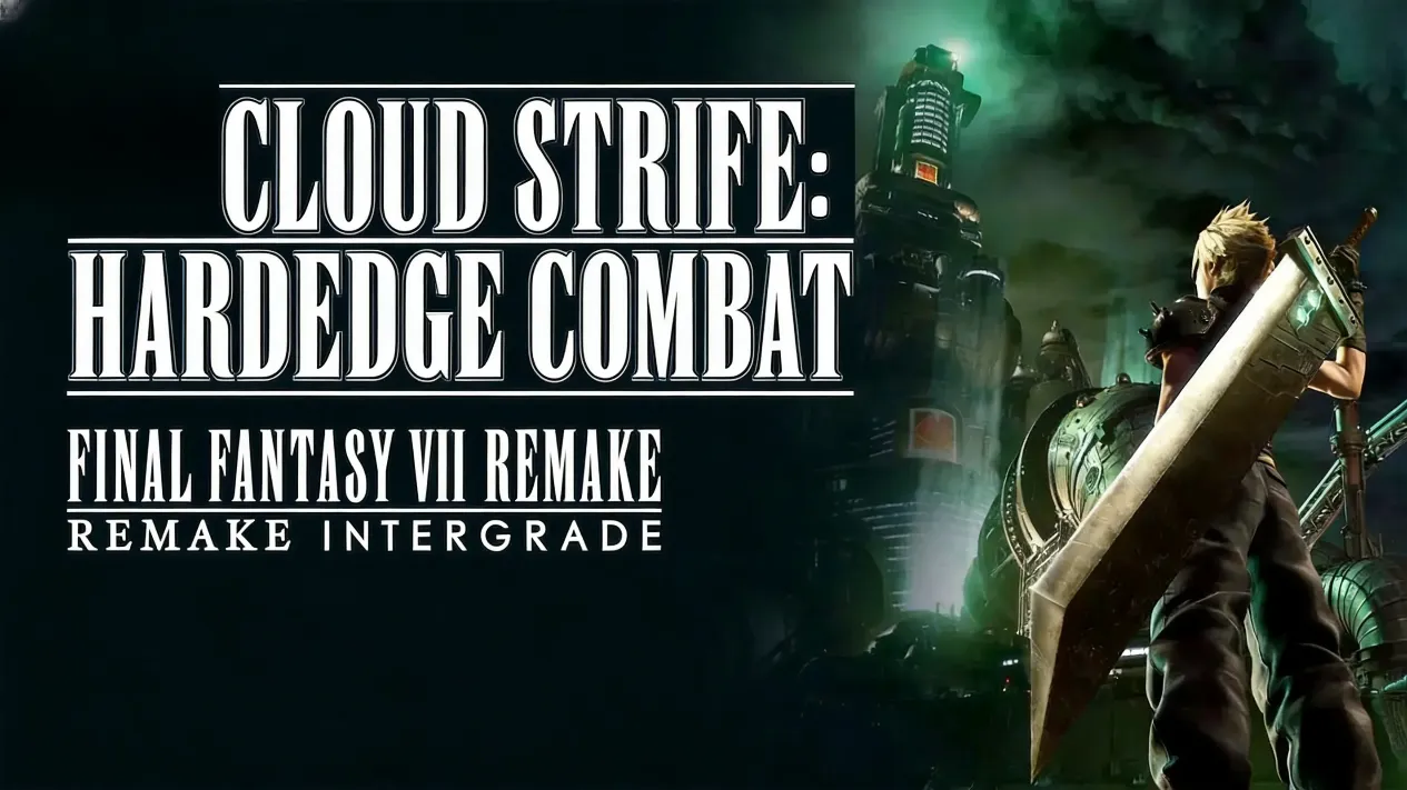 Cloud Strife wielding Hardedge in combat