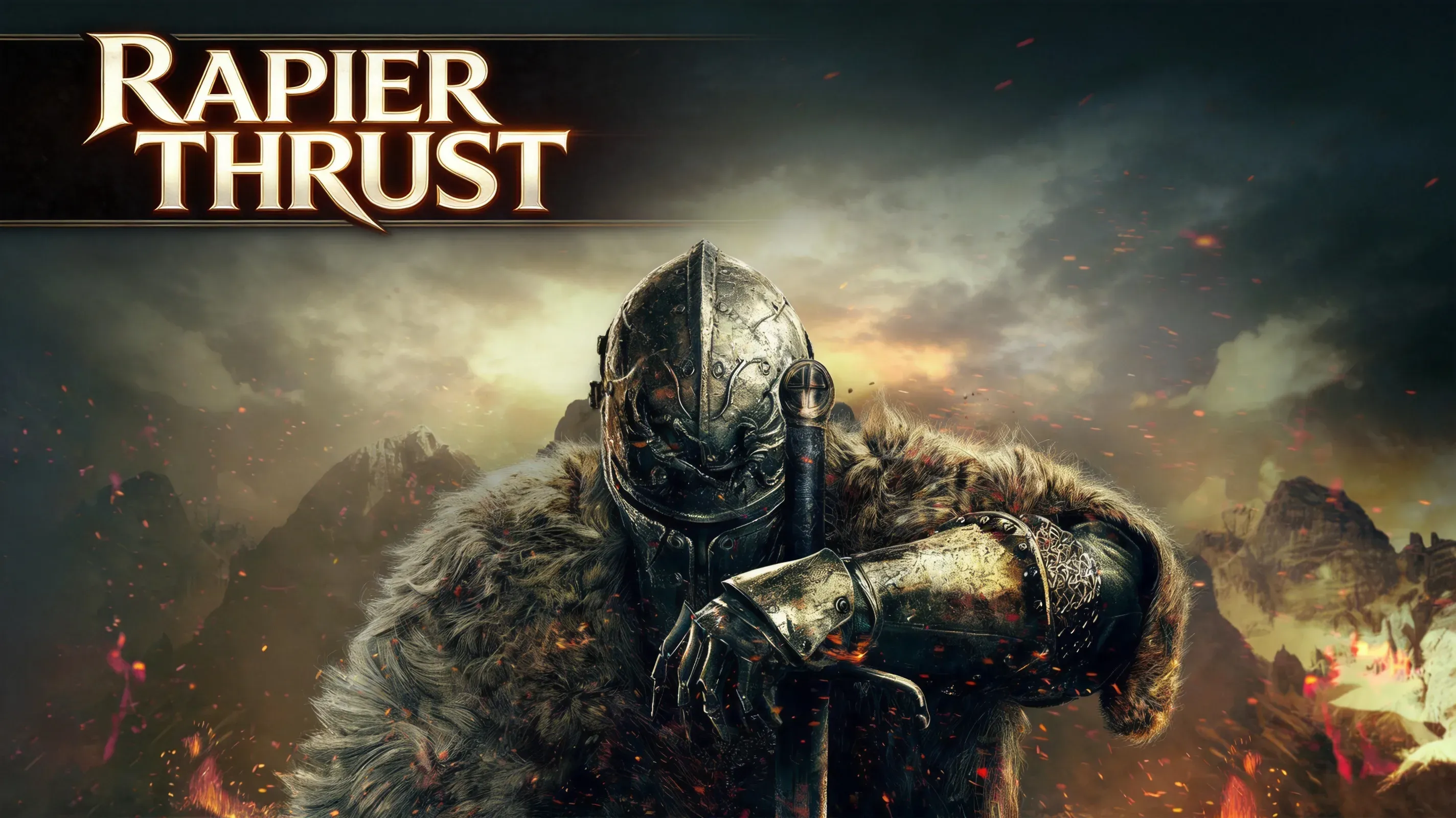 Rapier thrusting attack against armored Pursuer boss