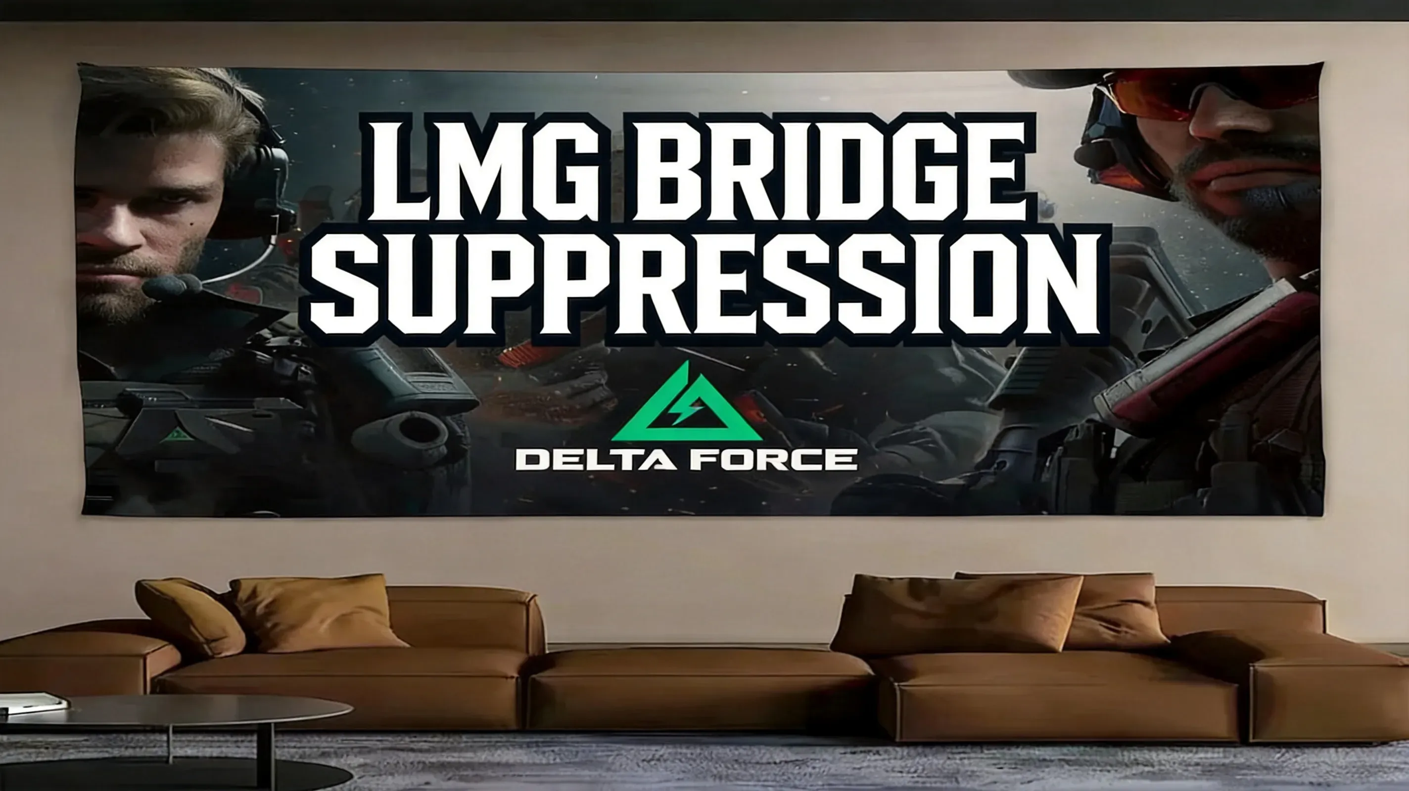 M250 gunner suppressing a bridge crossing in Delta Force Havoc Warfare