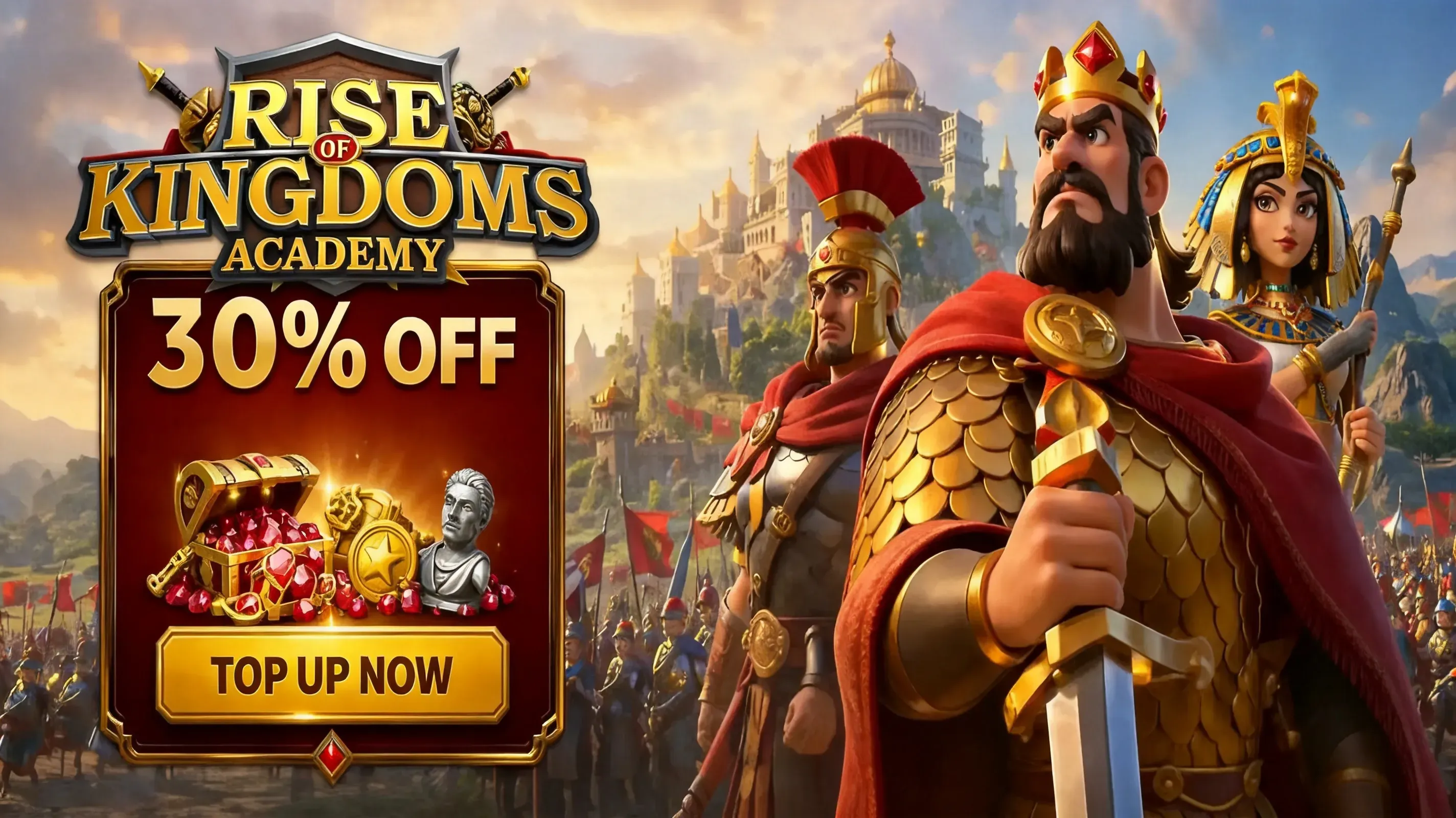 Rise of Kingdoms Academy research interface