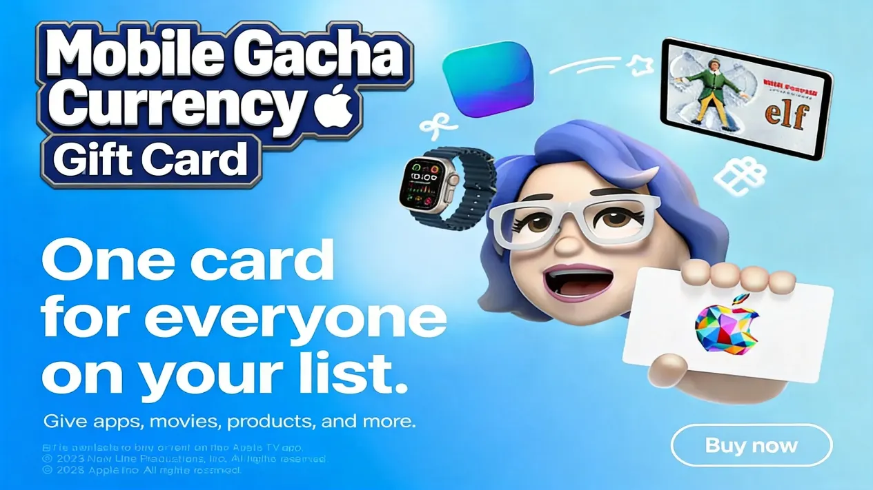 Mobile gacha banner and currency counter