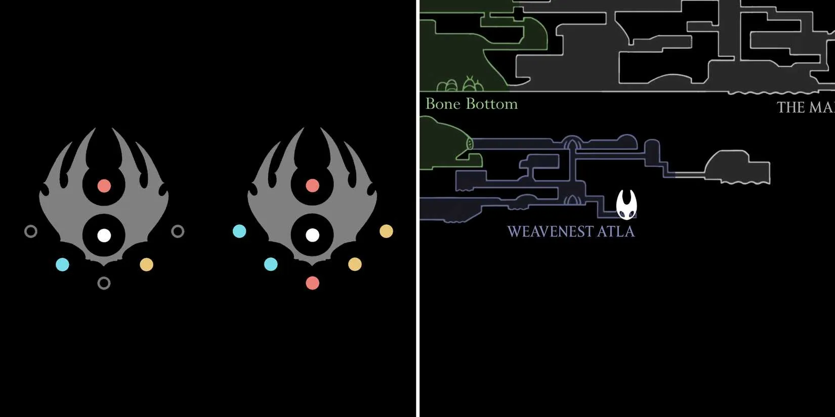 All seven crests in Silksong