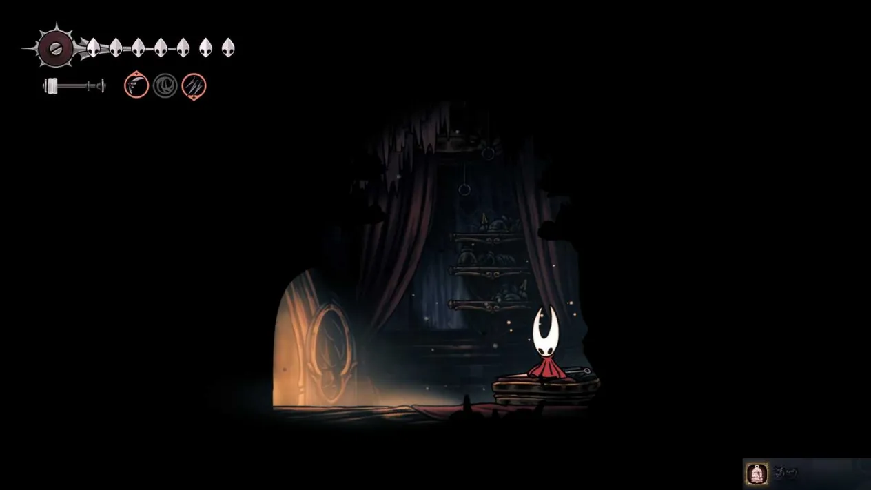 Hornet unlocking the Bellhome in Bellhart in Silksong