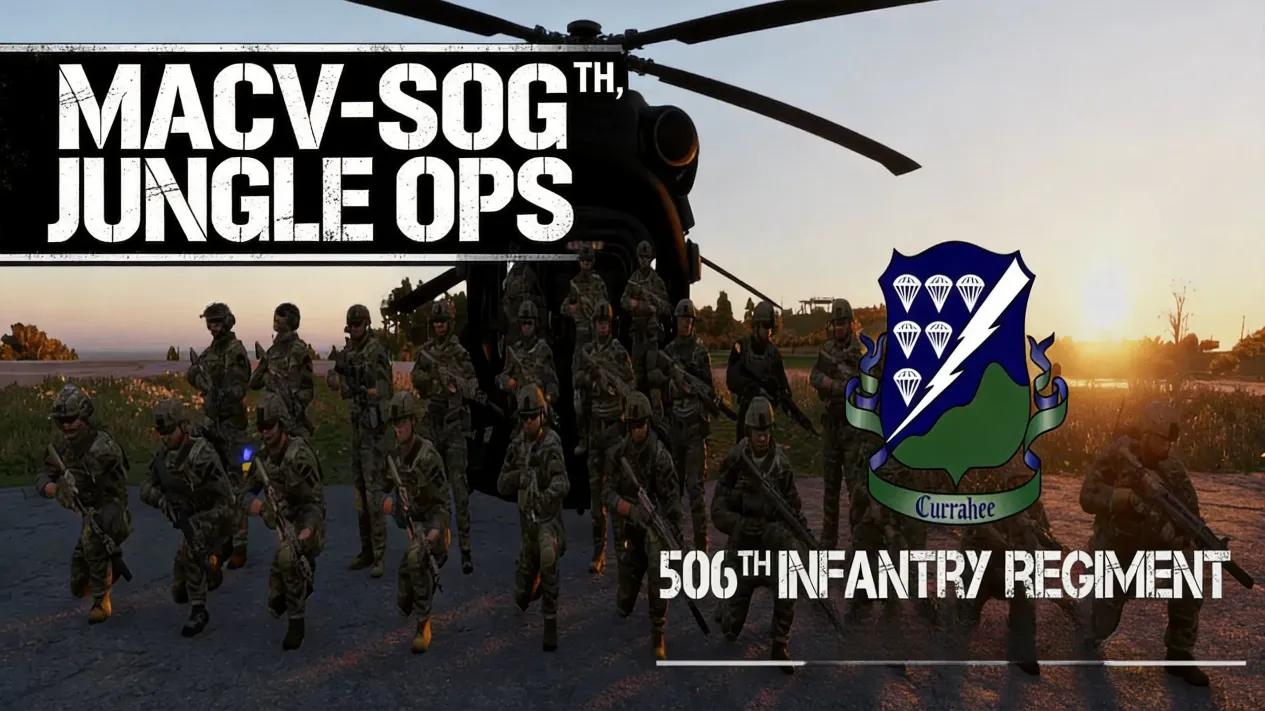 MACV-SOG team moving through dense Vietnam jungle