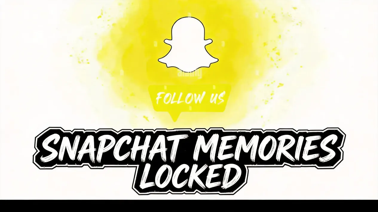 Snapchat Memories grid with private lock folder