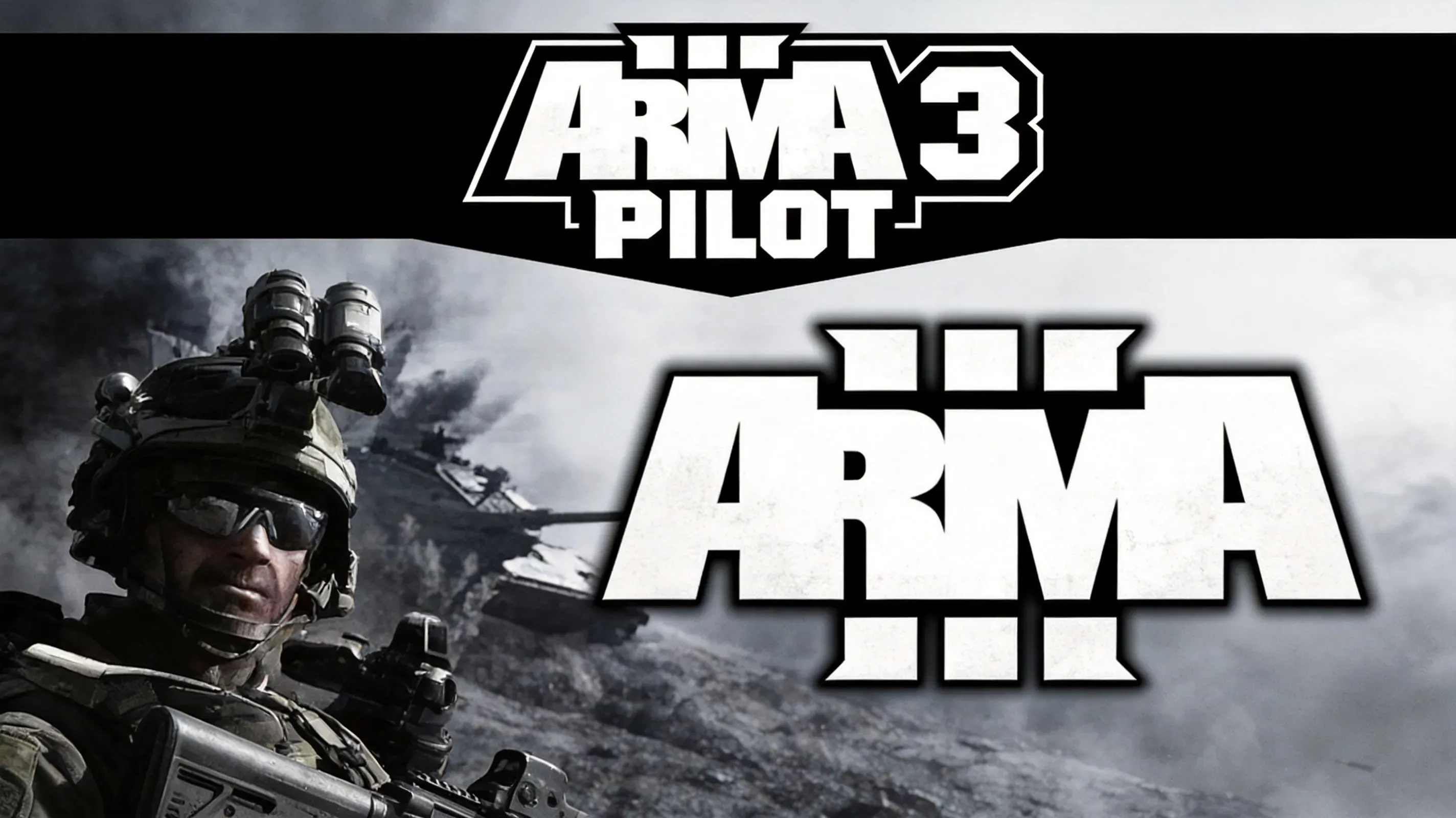 Arma 3 pilot beside helicopter on airfield