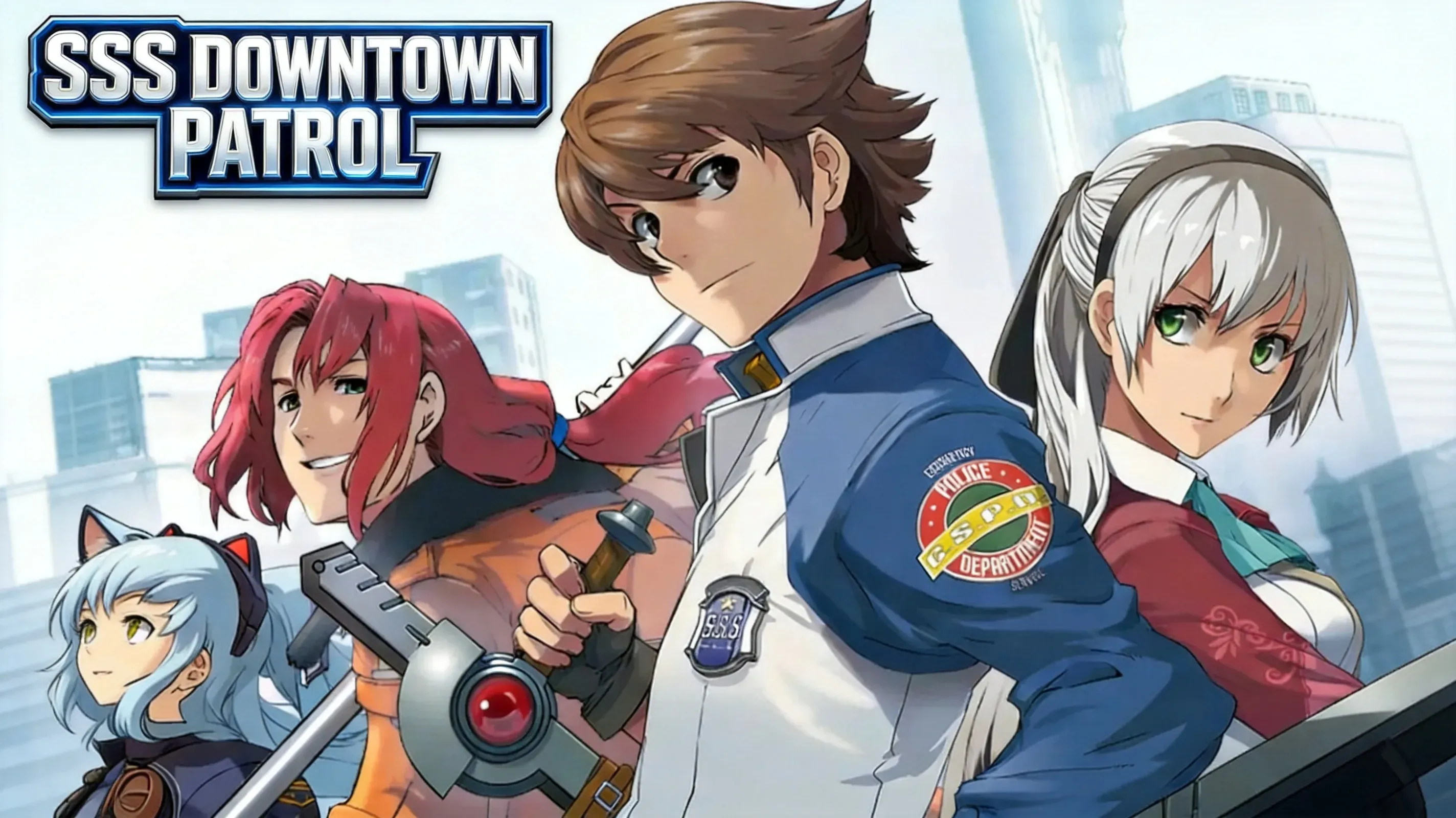 SSS members patrolling downtown Crossbell city