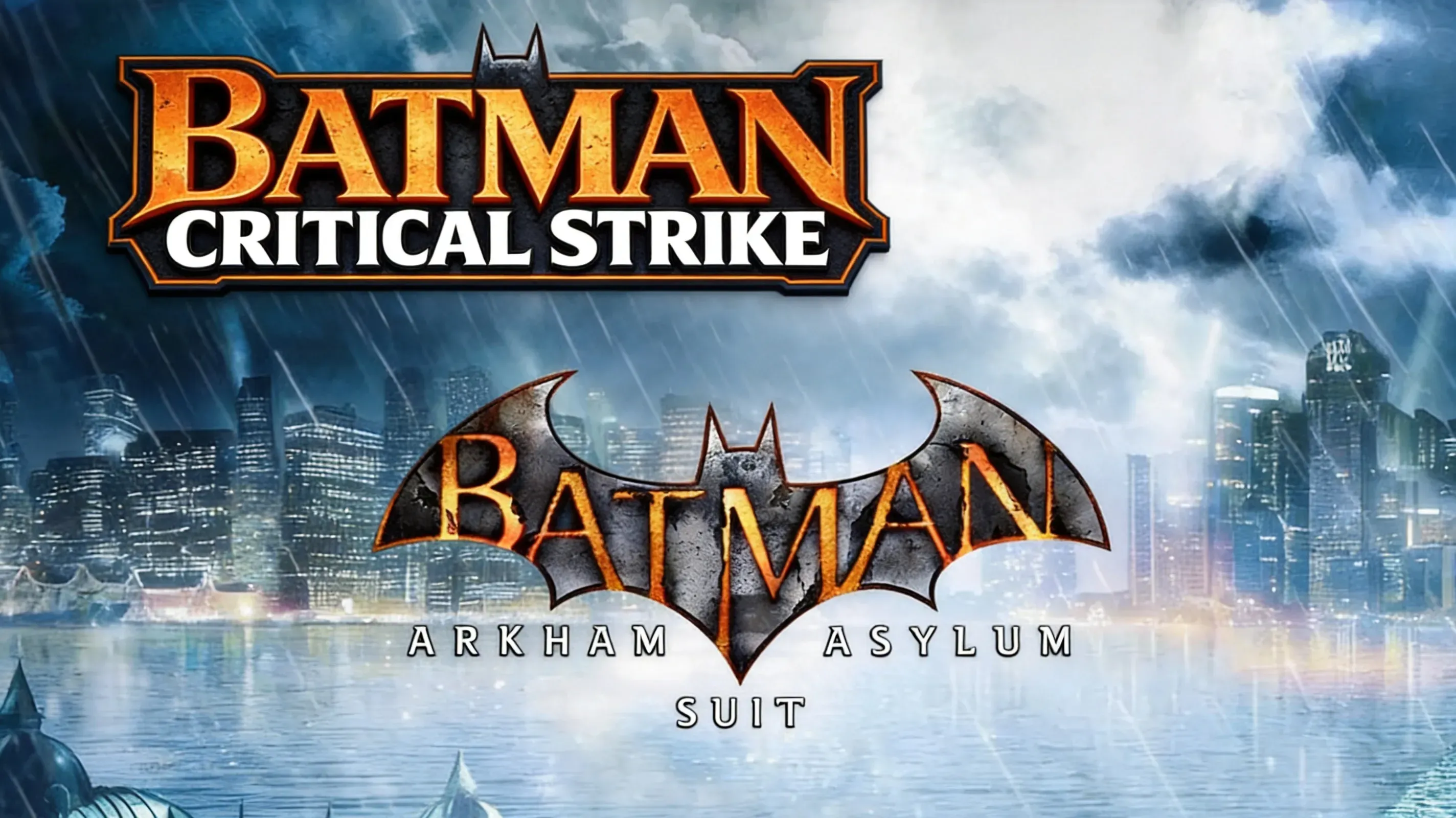Batman landing glowing yellow Critical Strike