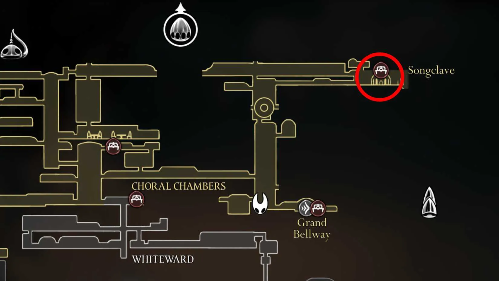 Songclave location and Wishwall in Silksong