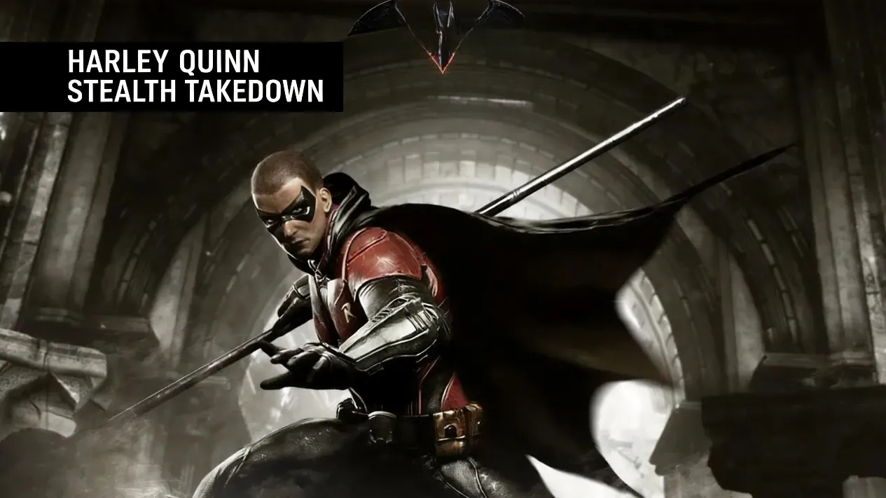 Harley Quinn stealth takedown in Blüdhaven police department