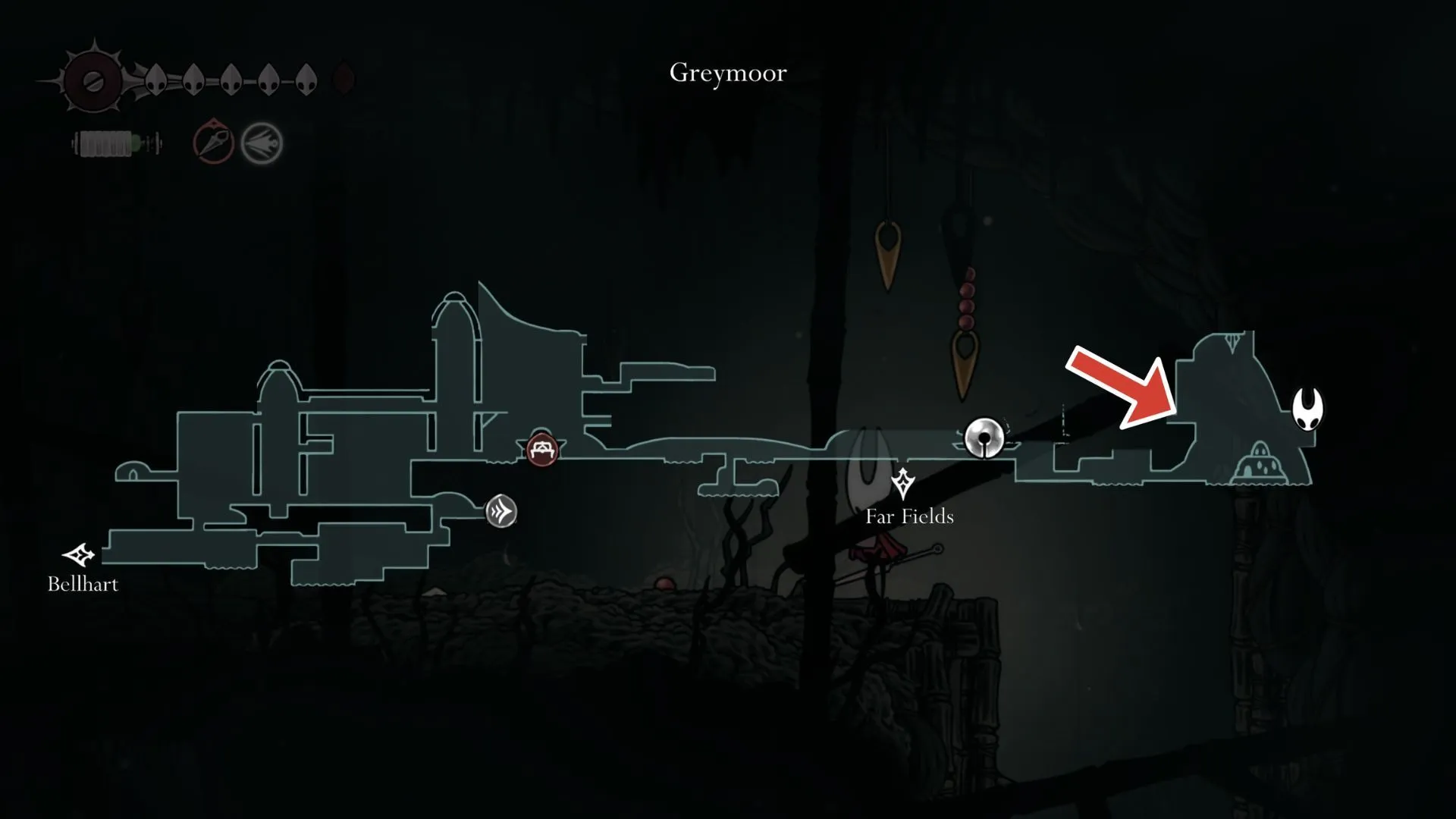Ragpelt location east of the Halfway House